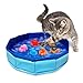 Eelexa Portable Cat Pool Toy with 6 FishShaped Water Toys Interactive SplashProof Indoor Cat Toys for Boredom Relief SelfPlay Cat Pool for Bored Cats Easy Fill Drain Design - Image 3