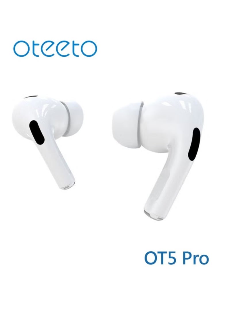 Oteeto OT5 Pro Wireless Eabuds With Smart Diplay Hi-Fi Sound Quality and Noise Cancellation Designed For Android Mobiles and Tablets - Image 3
