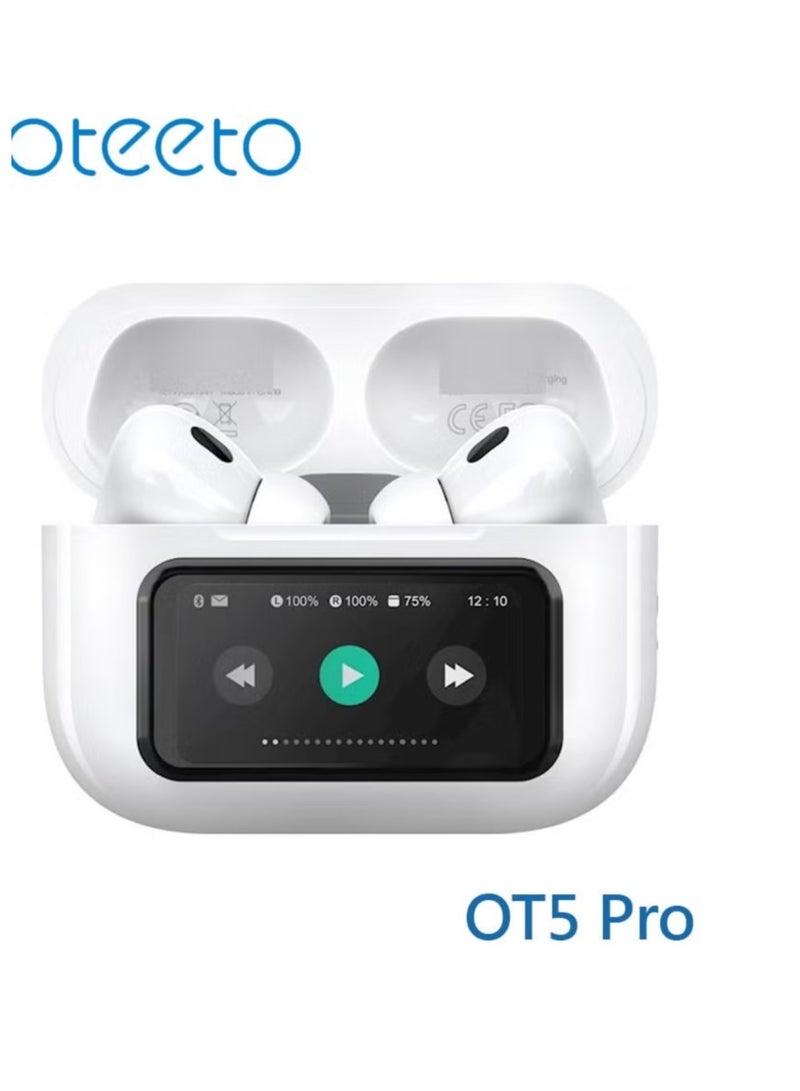 Oteeto OT5 Pro Wireless Eabuds With Smart Diplay Hi-Fi Sound Quality and Noise Cancellation Designed For Android Mobiles and Tablets - Image 2