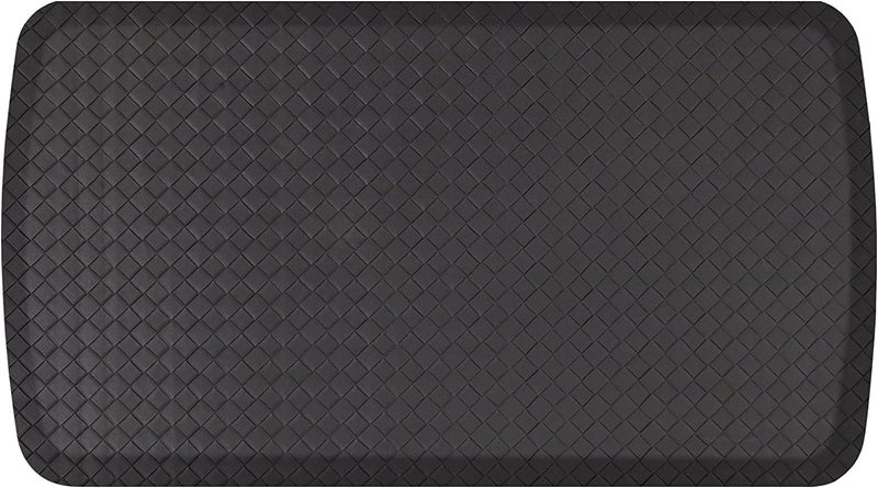 GelPro Elite Premier Gel  Foam Cushioned AntiFatigue Kitchen Floor Comfort Mat Padded StainResistant Waterproof NonSlip Comfort Padded DeskOffice Mat 20 x 36 Basketweave Black