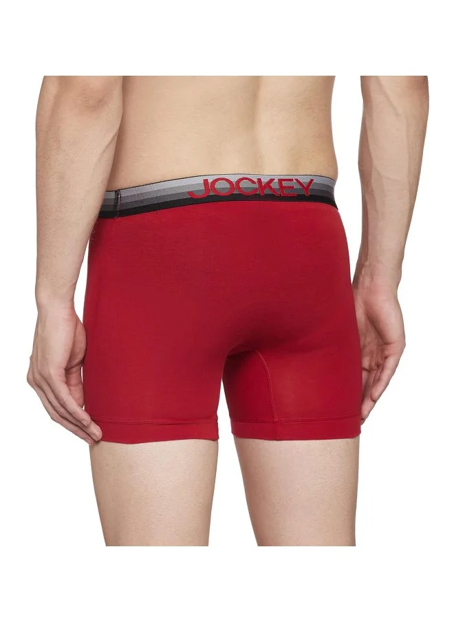 جوكي Jockey ZN03 Men Super Combed Cotton Elastane Stretch Solid Boxer Brief with Ultra soft Waistband