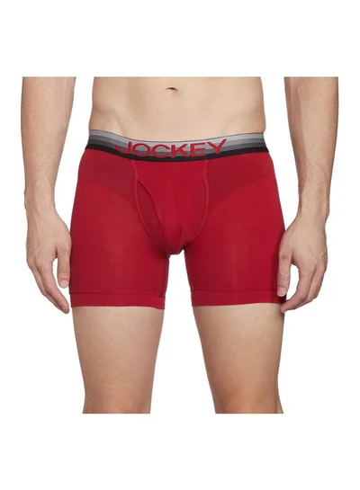 جوكي Jockey ZN03 Men Super Combed Cotton Elastane Stretch Solid Boxer Brief with Ultra soft Waistband