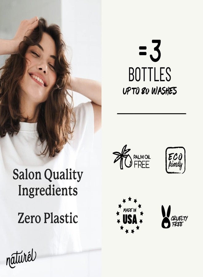 NATURÉL Naturel Purple Toning Shampoo Bar, Blonde or Grey Hair Toning Shampoo Bar with Biotin and Almond Oil, Vegan, Zero Waste, Cruelty Free, Made in USA - Image 4