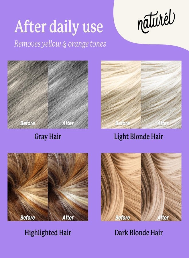 NATURÉL Naturel Purple Toning Shampoo Bar, Blonde or Grey Hair Toning Shampoo Bar with Biotin and Almond Oil, Vegan, Zero Waste, Cruelty Free, Made in USA - Image 2