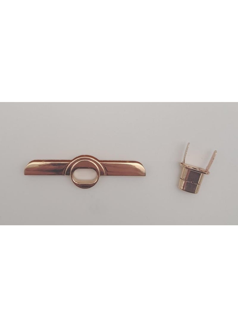 Angel Çanta Aksesuar Angel Bag Accessory Locking Cover Device No: 2 Light Gold Color  - Image 3