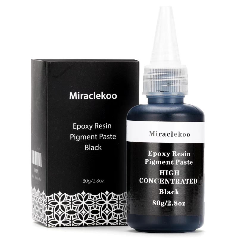 High Concentrated Black Epoxy Resin Pigment Paste 28ozOpaque Black Epoxy Dye Colorant for Art River Table Jewelry Making Coasters