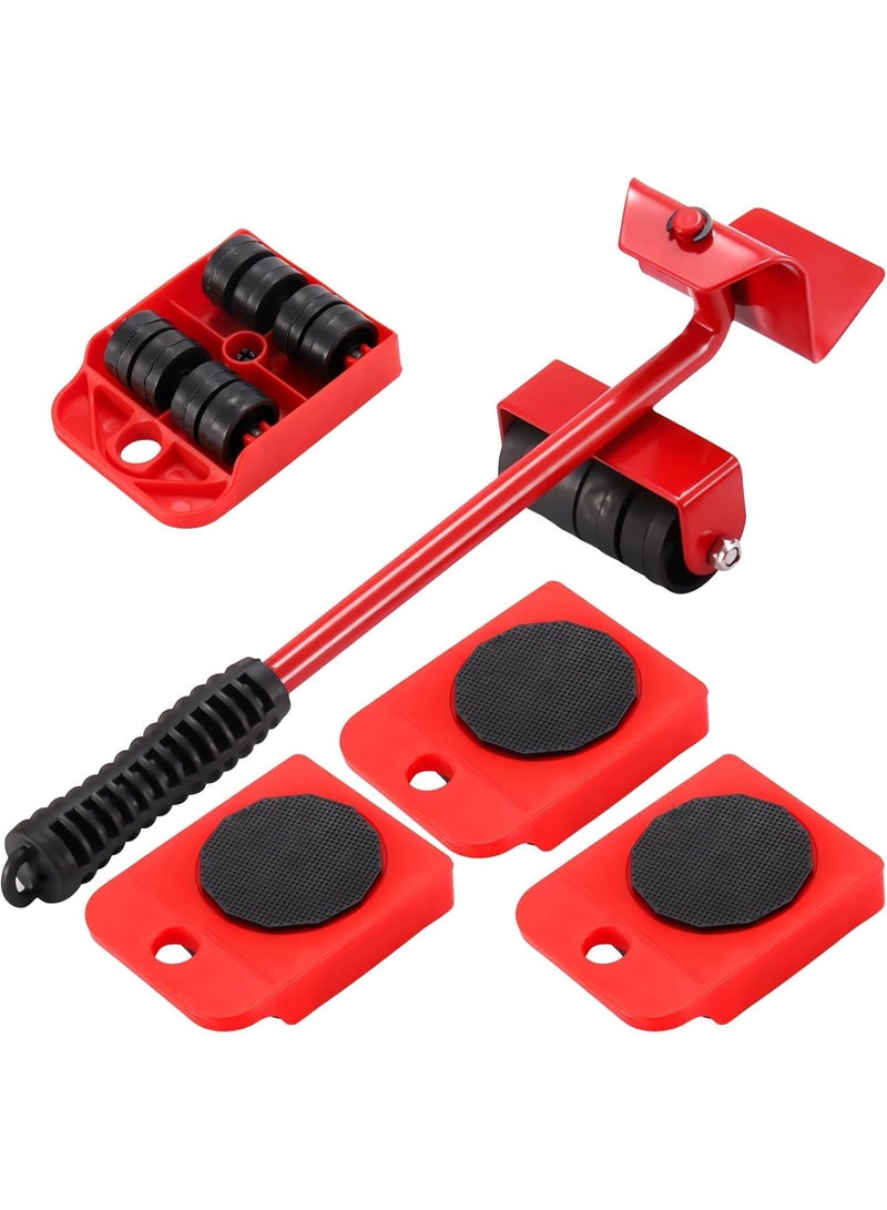 Furniture Moving Tool Set, Heavy-Duty 5-Piece Kit with Lifter, Pads, Wheels & Sliders for Effortless Moving of Sofas, Washing Machines, Wardrobes & Appliances - Image 1