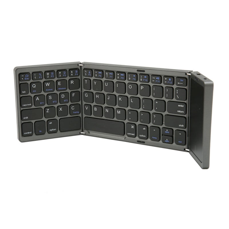 Foldable Keyboard BT 5.1 with Touchpad - 3 Folded Design Magnetic Closure Wireless Keyboard for Outdoor Use - Image 4