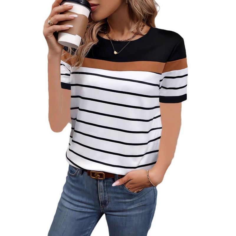 2025 Women'S Top Independent Station Love Lips Crewneck Printed Short-Sleeved T-Shirt - Image 5