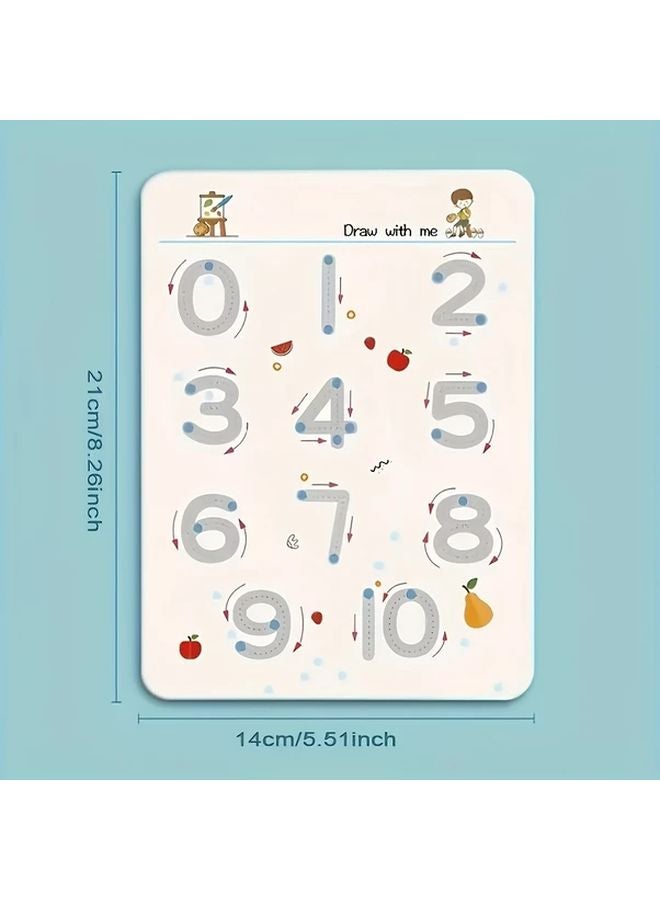 دفتر كتابة وردي قابلة لإعادة الاستخدام للأطفال - 32 صفحة - كراسة تدريبية قابلة للمسح للأعمار من 3 إلى 6 سنوات - Image 3