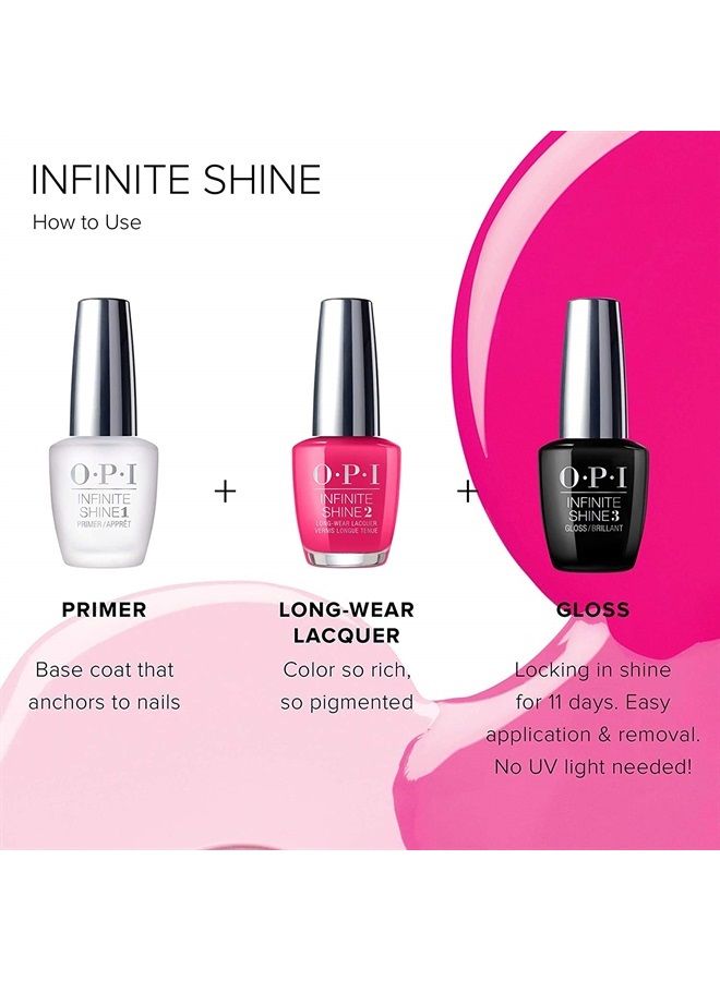 OPI Infinite Shine 2 Long-Wear Lacquer, ¡Viva OPI!, Red Long-Lasting Nail Polish, Mexico City Collection, 0.5 fl oz