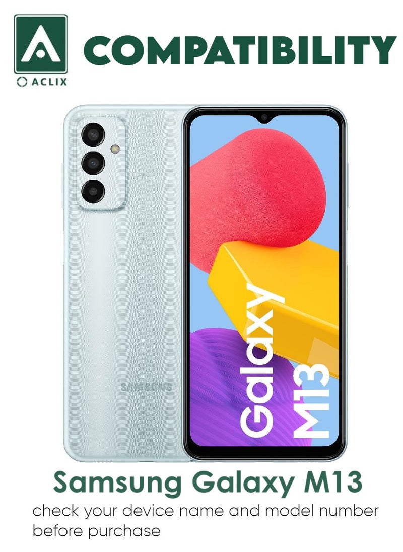 ACLIX 2 Pieces Antistatic ESD Dustproof Premium Quality High Definition Tempered Glass Screen Protector Designed For Samsung Galaxy M13 - Image 3