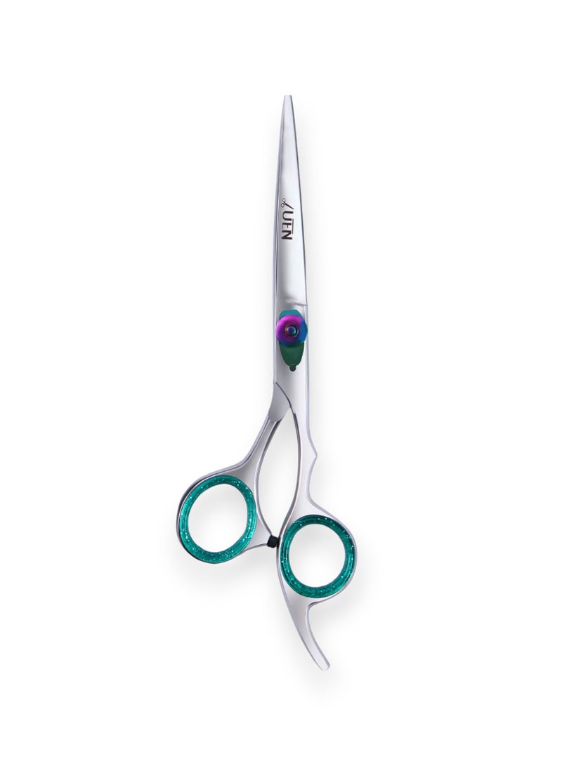 UEN Professional Hair Cutting Scissors 7 Inches Razor Edge Stainless Steel Trimming Shears Fine Adjustment Screw - Barber Hairdressing Tool for Men Women Kids Home Salon  - Image 1