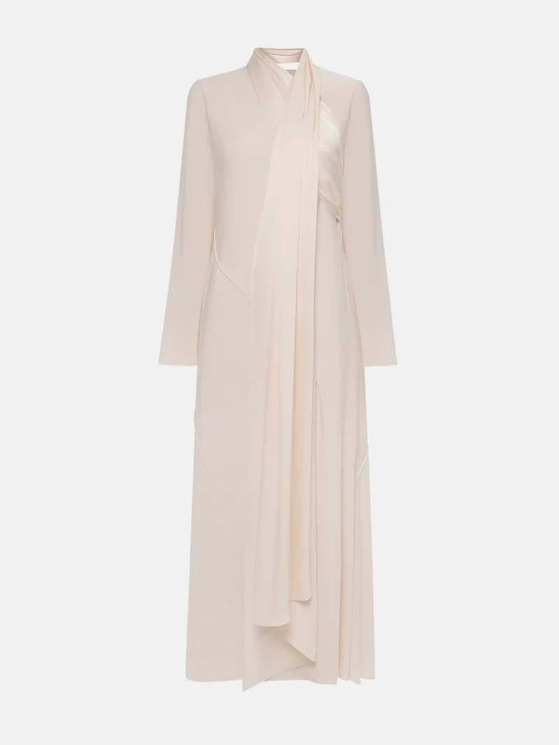 ليتشي فستان ماكسي مع صد غير متماثل