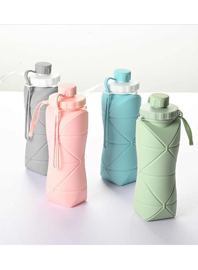 Goldfish 600ml Outdoor Sports Folding Water Cup with Straw Portable for Riding and Traveling - Image 3