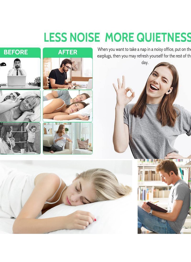 SYOSI - Ear Plugs for Sleeping Noise Cancelling Earplugs for Noise Reduction Reusable Hearing Protection in Flexible Silicone for Sleep, Noise Sensitivity, Flights - Image 1