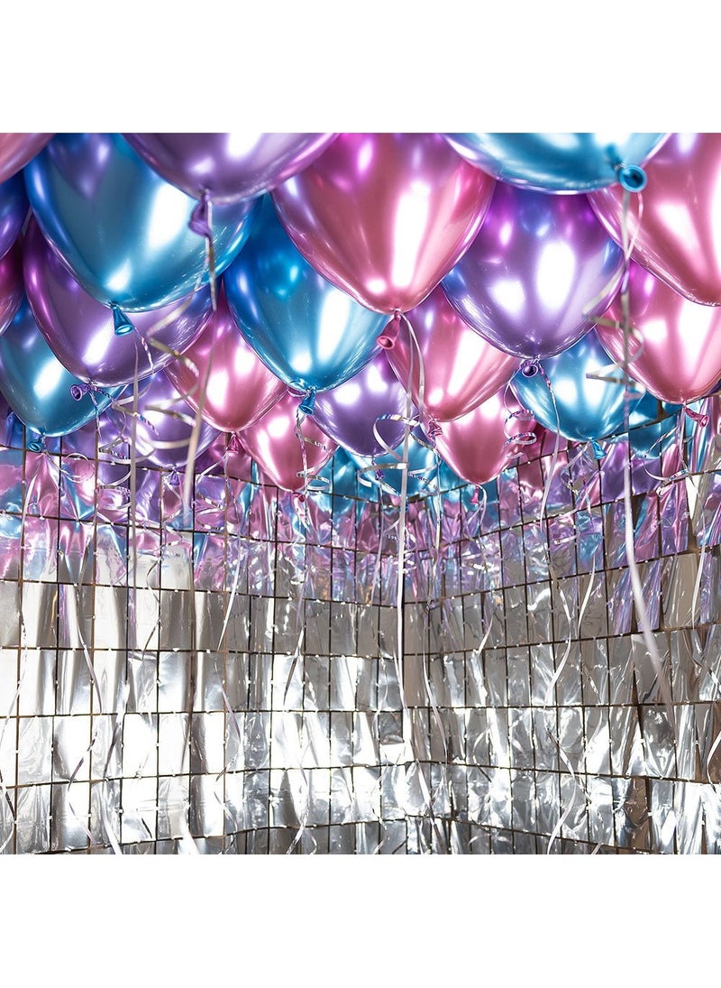 Neon Melody Ceiling Balloon Kit Pink Purple Blue 30cm 30-Pack