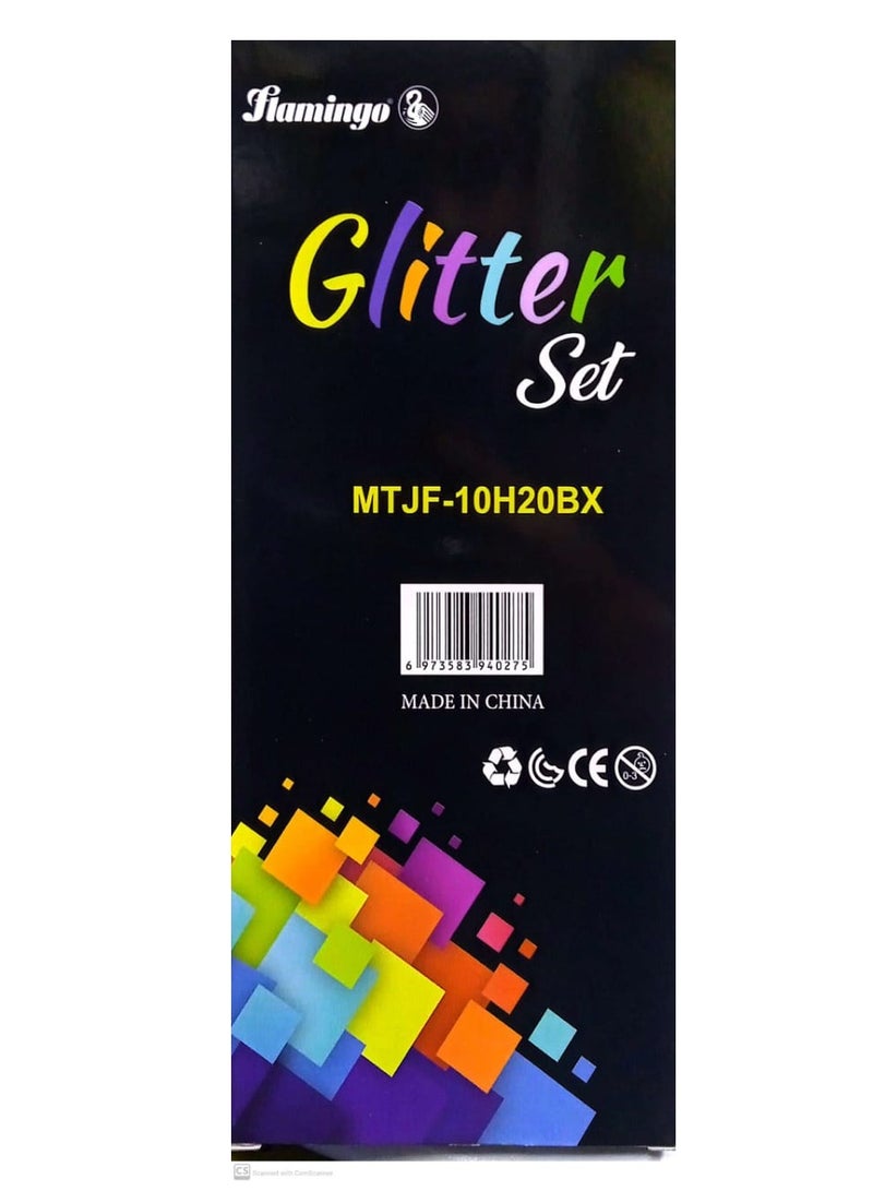 Flamingo GLITTER SET 20PIECES BOX - Image 2
