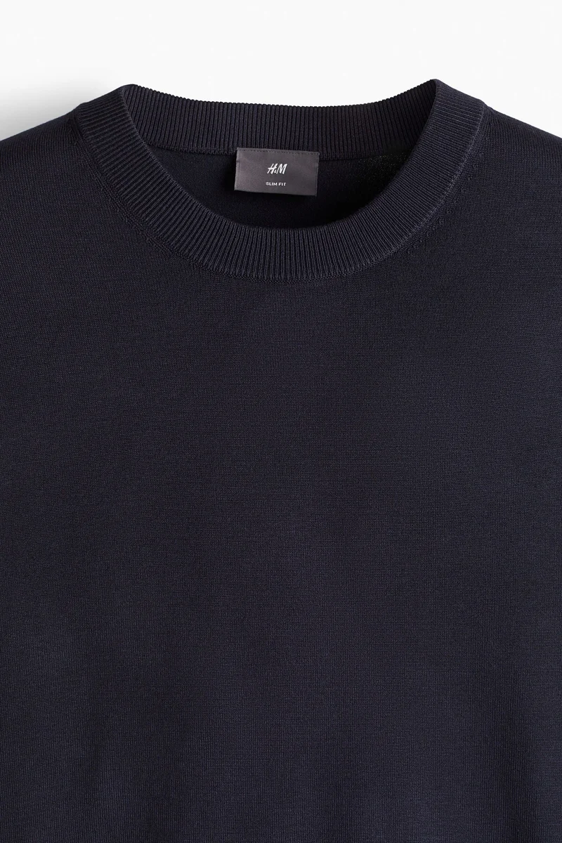 H&M Slim Fit Fine-knit jumper