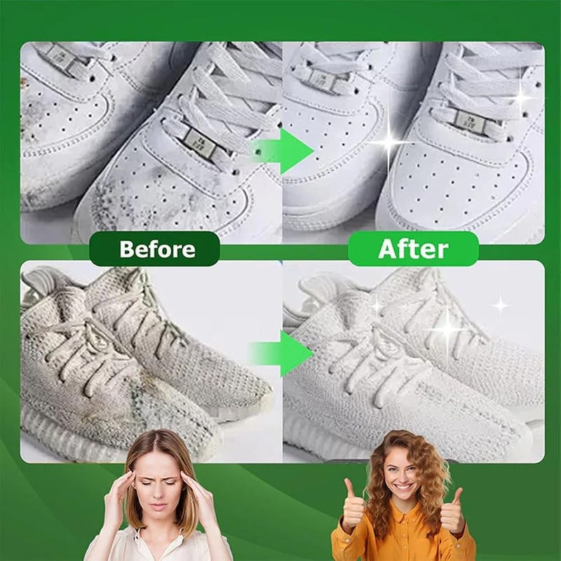 NALACAL Water-Free Gentle Cleansing Shoe Brush, Multipurpose Water-Free Cleaning Brush, Multifunction Cleaning Shoe Brush, Quick Care Shoes Clean for White Sneakers, Leather, Suede and More, 2Pcs - Image 4