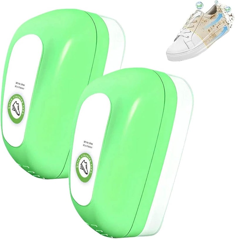NALACAL Water-Free Gentle Cleansing Shoe Brush, Multipurpose Water-Free Cleaning Brush, Multifunction Cleaning Shoe Brush, Quick Care Shoes Clean for White Sneakers, Leather, Suede and More, 2Pcs - Image 1