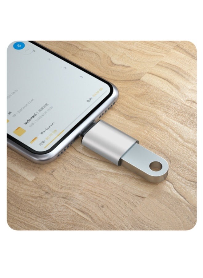 Generic - Applicable Apple Cell Phone OTG Adapter Lightning Conversion Card Reader USB3.0 Microphone U Disk Sound Card - Image 1