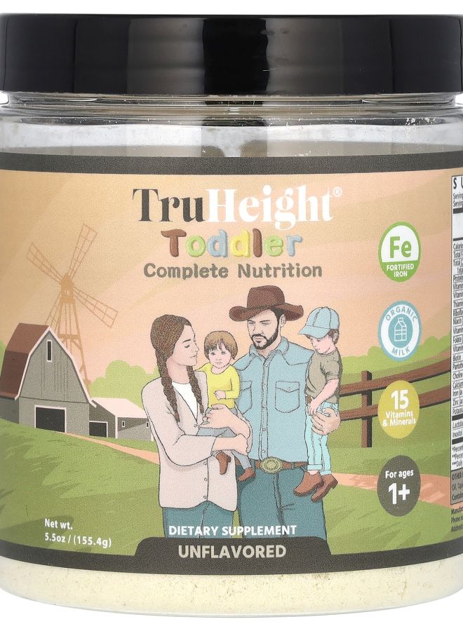TruHeight  Toddler Complete Nutrition Ages 1+ Unflavored 5.5 oz (155.4 g)