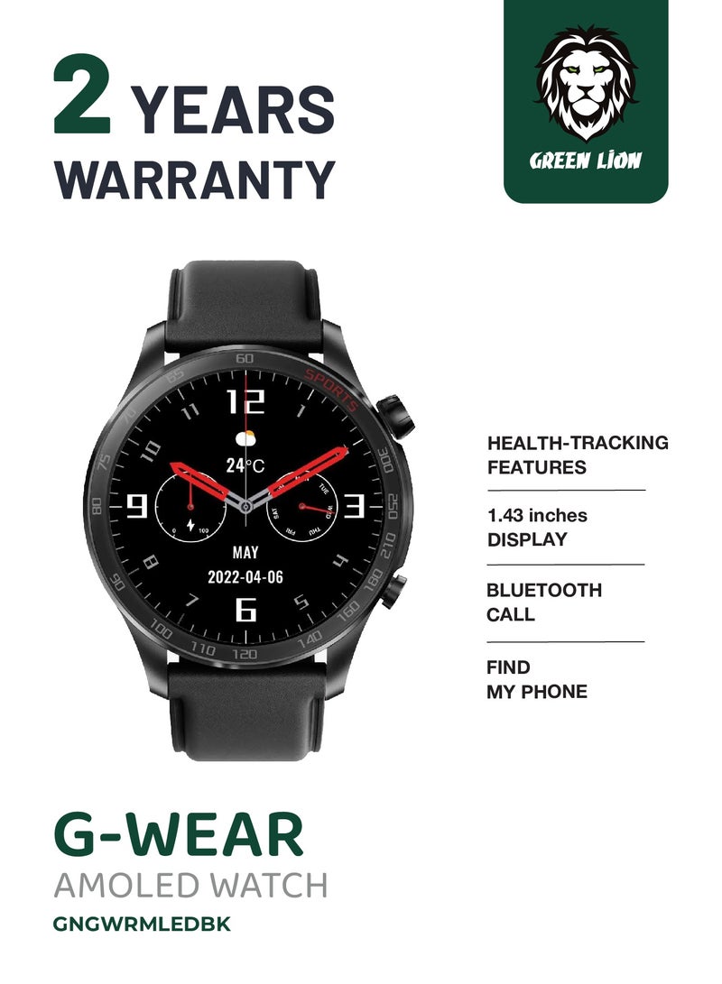 GREEN LION G-Wear Amoled Watch - Black - Image 1