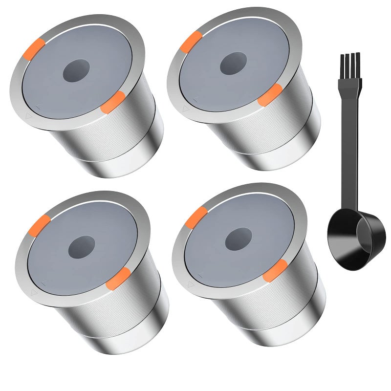Reusable k Cups for keurig 20 10Universal stainless steel Refillable k Cups Filter Use for Keurig all most of coffee Makers brewers4pack