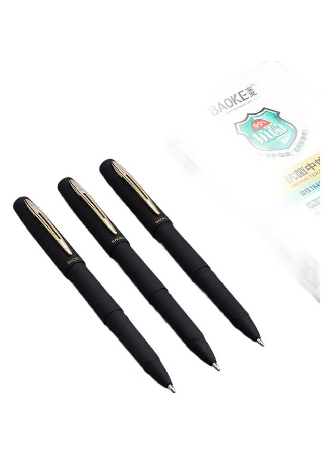 Baoke Pc1848A Large Capacity Neutral Pen 1.0Mm Daily Writing Office Signing Pen Water Pen Black 12Pcs/Box - Image 2