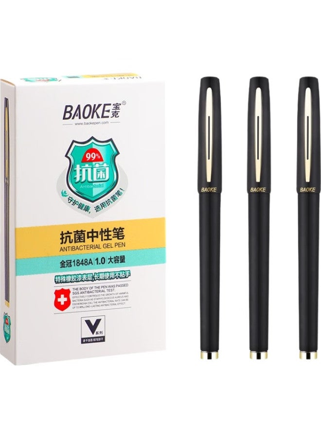 Baoke Pc1848A Large Capacity Neutral Pen 1.0Mm Daily Writing Office Signing Pen Water Pen Black 12Pcs/Box - Image 3