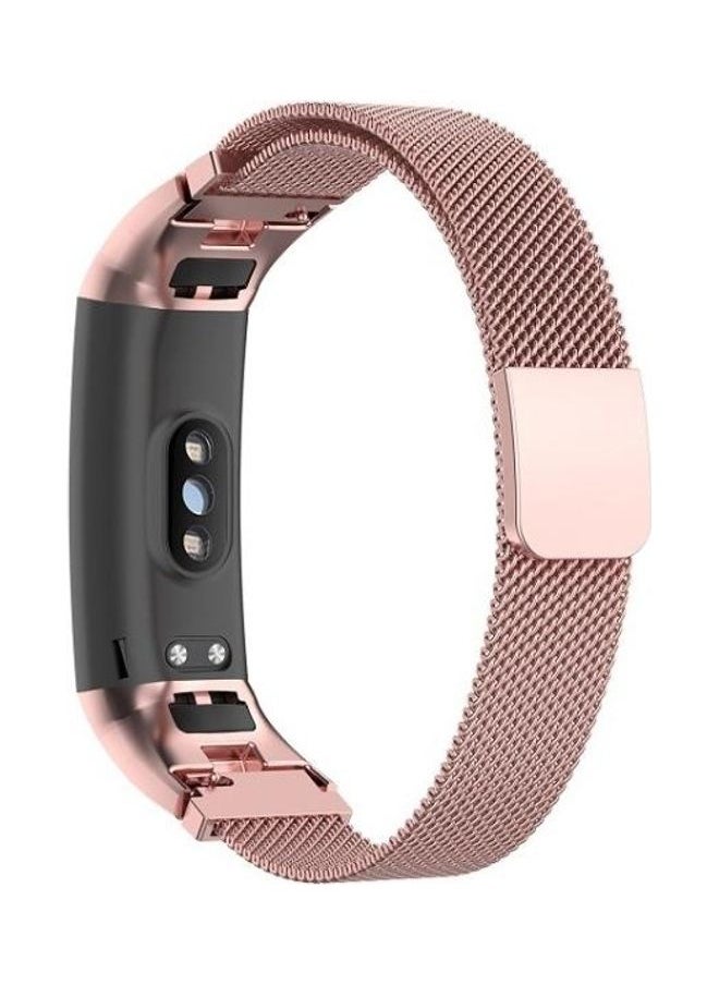 NIBEMINENT - Milanese Wristband For Huawei Honor 4 And 5 Rose Pink - Image 1