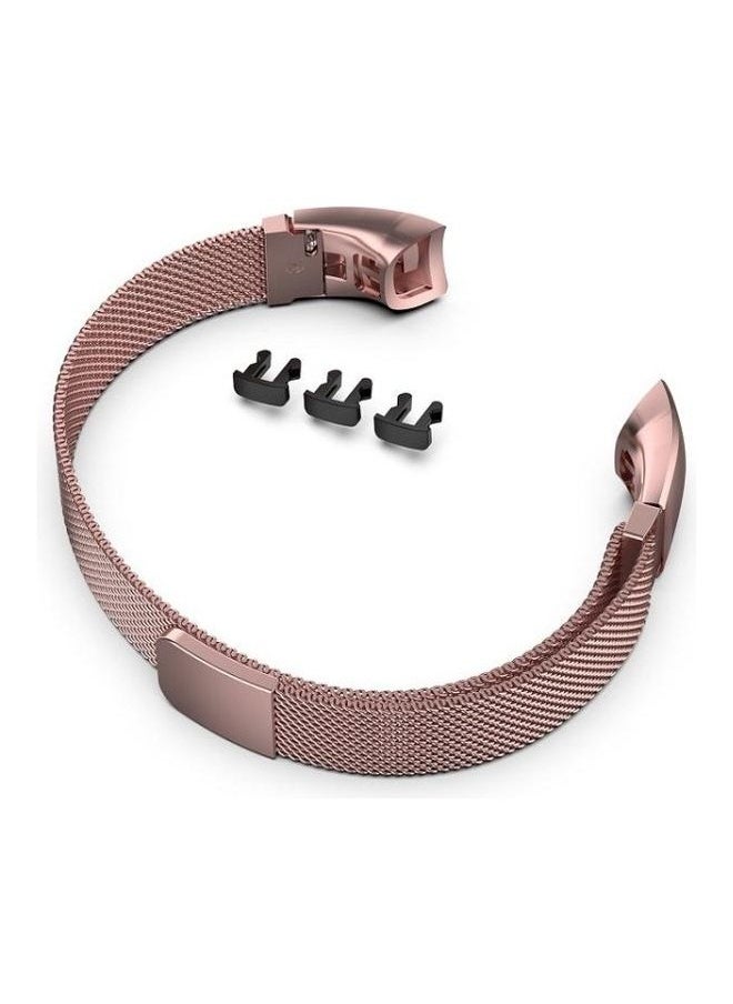 NIBEMINENT - Milanese Wristband For Huawei Honor 4 And 5 Rose Pink - Image 1