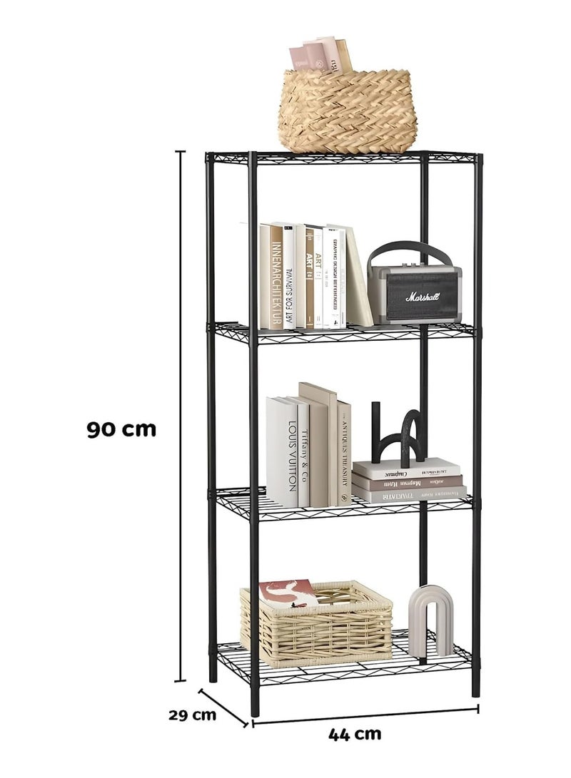 بلومنغ تايم رف معدني متين مكون من 4 طبقات - مثالي للمرآب والمطبخ والمزيد - Image 2