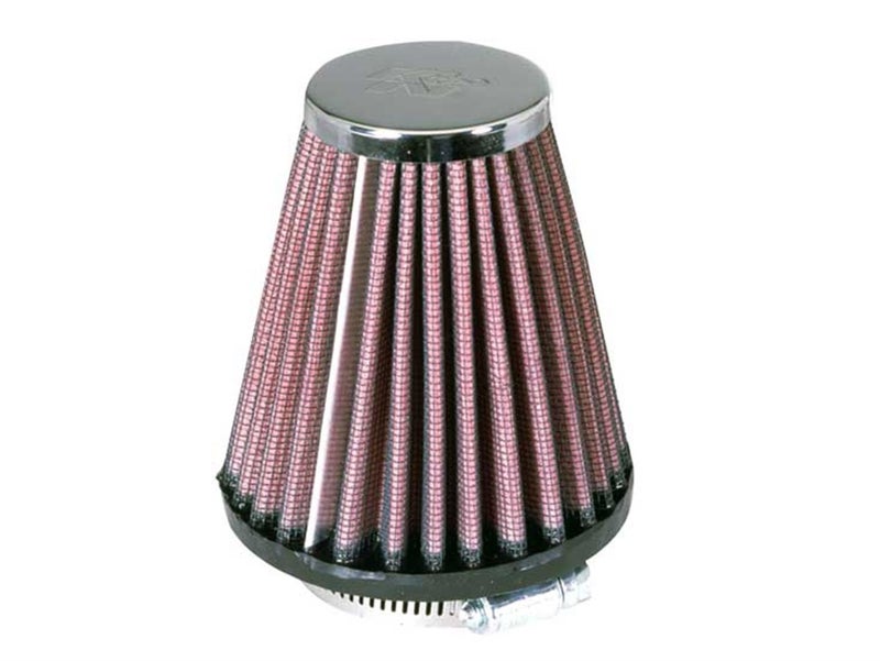 K+N K&N High-Flow Original Lifetime Universal Clamp-On Air Filter: High Performance, Premium: Flange Diameter: 2.0625 In, Filter Height: 4 In, Flange Length: 0.625 In, Shape: Round Tapered, RC-1200 - Image 1
