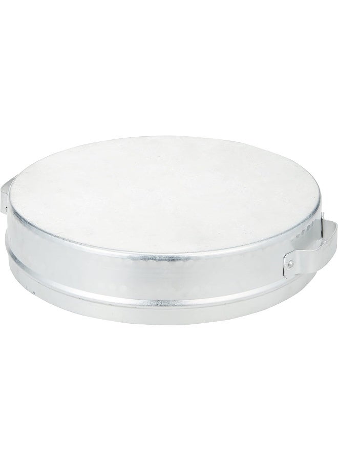 SAQOWARE صندوق خبز الساقر من ساكوار الألمنيوم | صندوق خبز عربي تقليدي | تخزين ريجاج | تخزين الخبز العربي بقطر 12 بوصة - Image 3