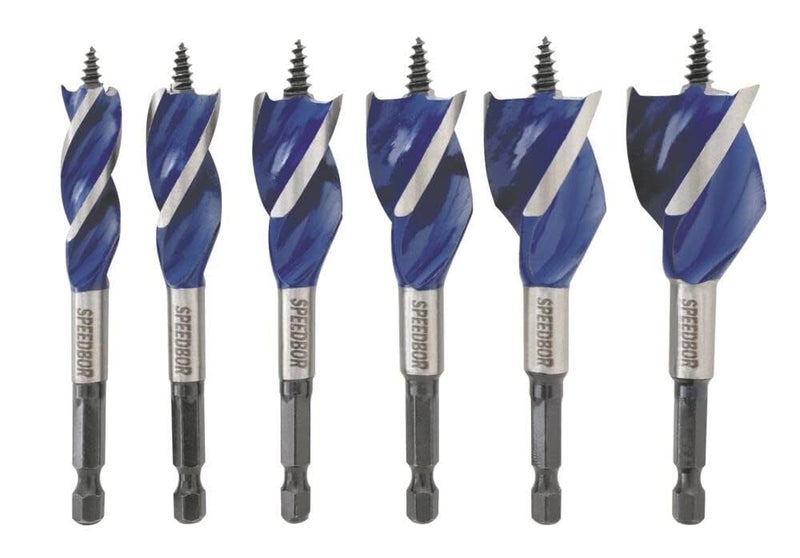 IRWIN Tools SPEEDBOR Drill Bit Set for Wood, 4-Inch, 6-Piece (1877239) - Image 3