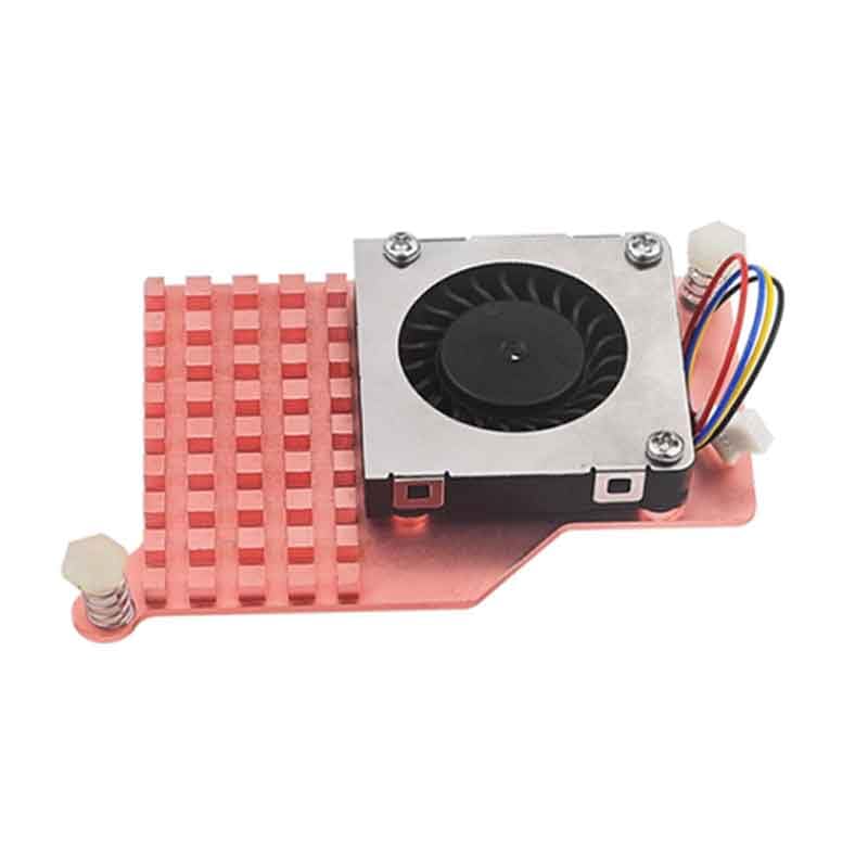 REES52 Rpi Pi 5 Active Cooler Pi5 Fan Metal Radiator Pure-Copper Heatsink - Image 1