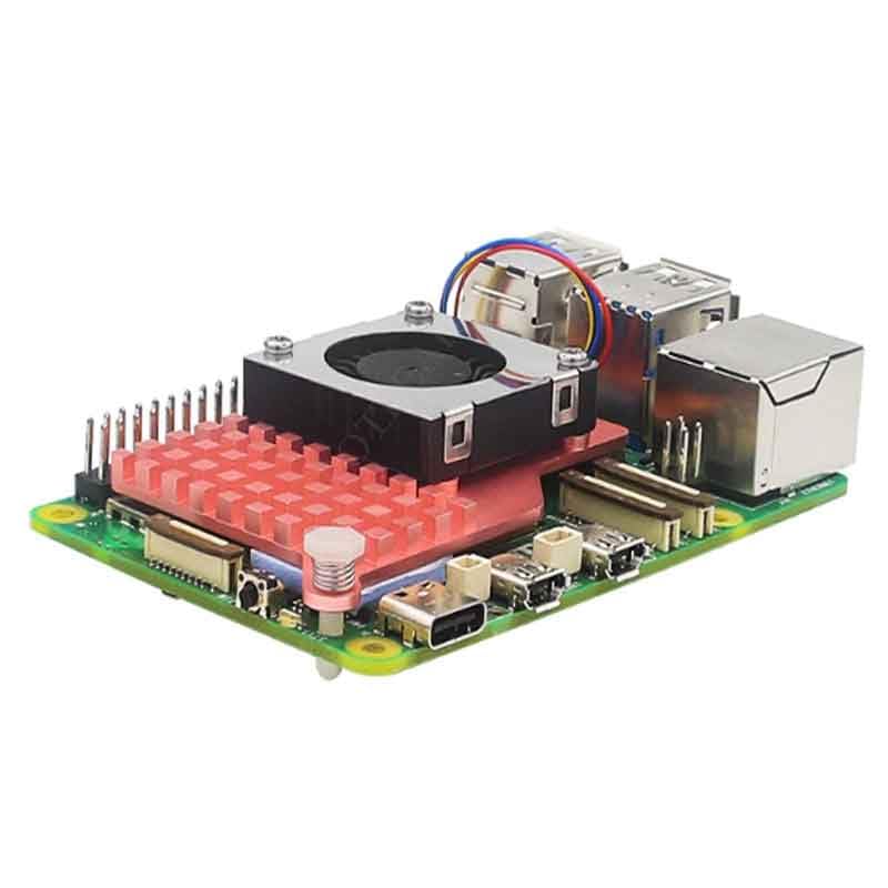REES52 Rpi Pi 5 Active Cooler Pi5 Fan Metal Radiator Pure-Copper Heatsink - Image 3