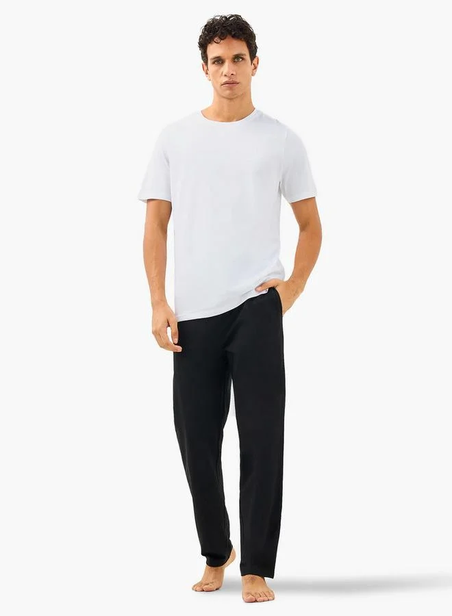 Splash FAV Men Cotton Drawstring Closure Nightwear Set