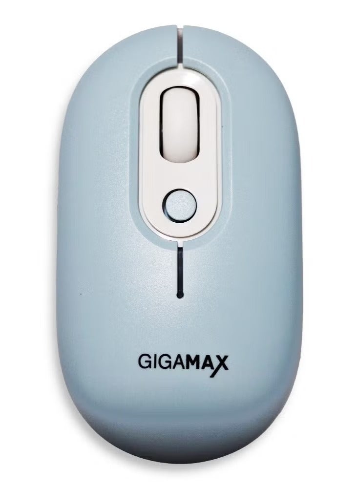 جيجاماكس ماوس مكتب لاسلكي GIGAMAX G-1300 – ماوس بوظيفة مزدوجة (سلكي / لاسلكي) مع 3 أوضاع اتصال (بلوتوث + 2.4 جيجا + سلكي USB)، دقة 1600 DPI، 4 أزرار عملية، بطارية قابلة لإعادة الشحن طويلة الأمد، متوافق مع الكمبيوتر، اللابتوب، وMac - Image 1