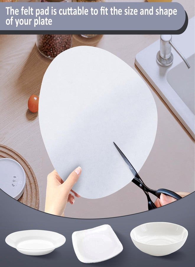Aoluguya Extra Thick Soft Felt Plate Dish Protectors Dividers Seperators for Stacking, China Storage and Packing - Set of 30 (10in) - Image 5