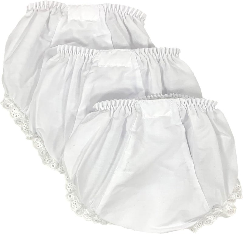 Embroider This! غطاء حفاضات مزدوج المقعد للفتيات الصغيرات - عبوة من 3 - Image 2
