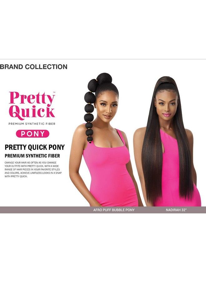 Outre Wrap Ponytail Pretty Quick Nadirah 32 (1B) - Image 4