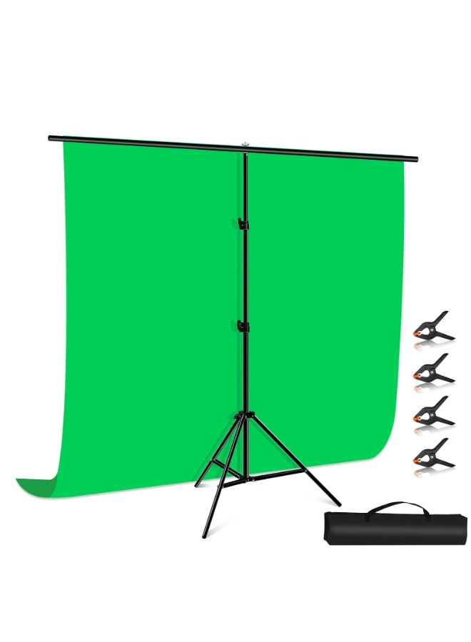 PULUZ Backdrop Stand 78.7x78.7 Inch(WxH) Photo Studio Adjustable Background Stand Support kit with 3 Crossbars, 4 Clips, 1 Carry Bag for Parties, Events Decoration, Wedding, Photography，Video Shooting - Image 1