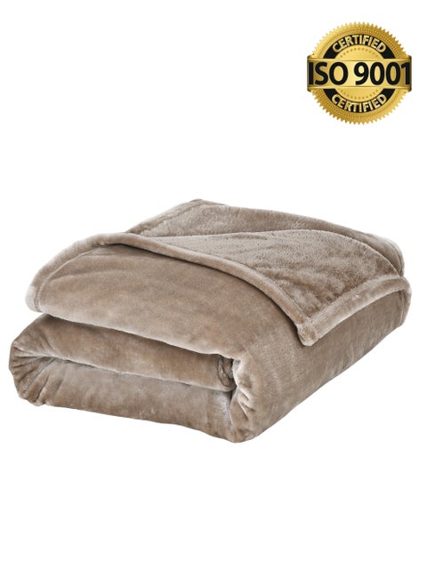 Lightweight Velvet Blanket, Mora Series, 350GSM, Single Size 230 x 170 cm, Extra Soft All Season Fleece Blanket, Bed And Sofa Blanket