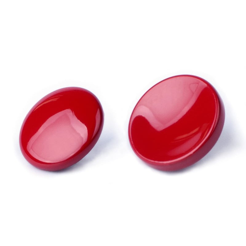 VKO Dark-red Metal Soft Shutter Release Button,Delicate Camera Shutter Button 11mm Concave 10mm Convex Surface(2 Pack) - Image 1