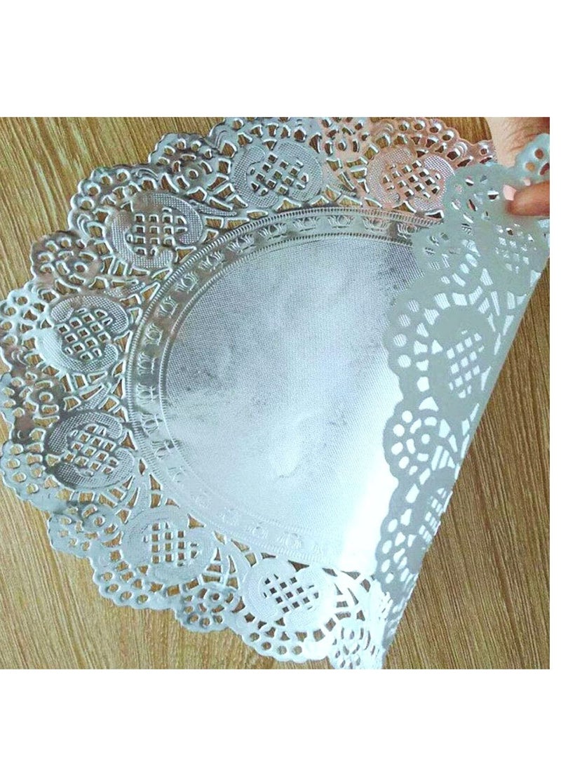 Generic 72-Piece Doilies Paper Silver 25cm  - Image 3