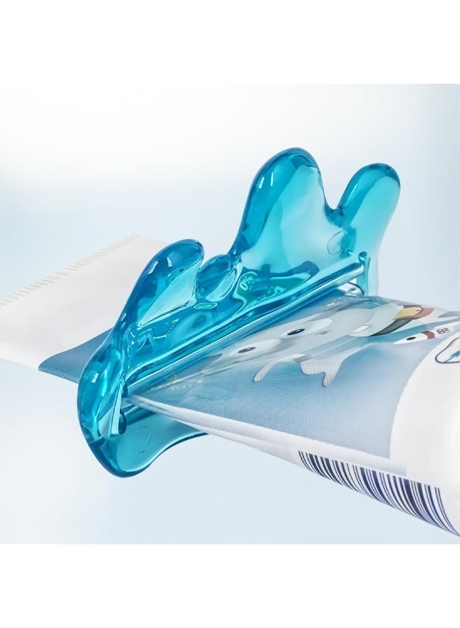 Flipper Toothpaste Squeezer And Dispenser Whale for Kids, No-Mess Toothpaste Dispenser, Easy Squeeze Toothpaste Tube Helper, Blue, Ages 3+ - Image 4