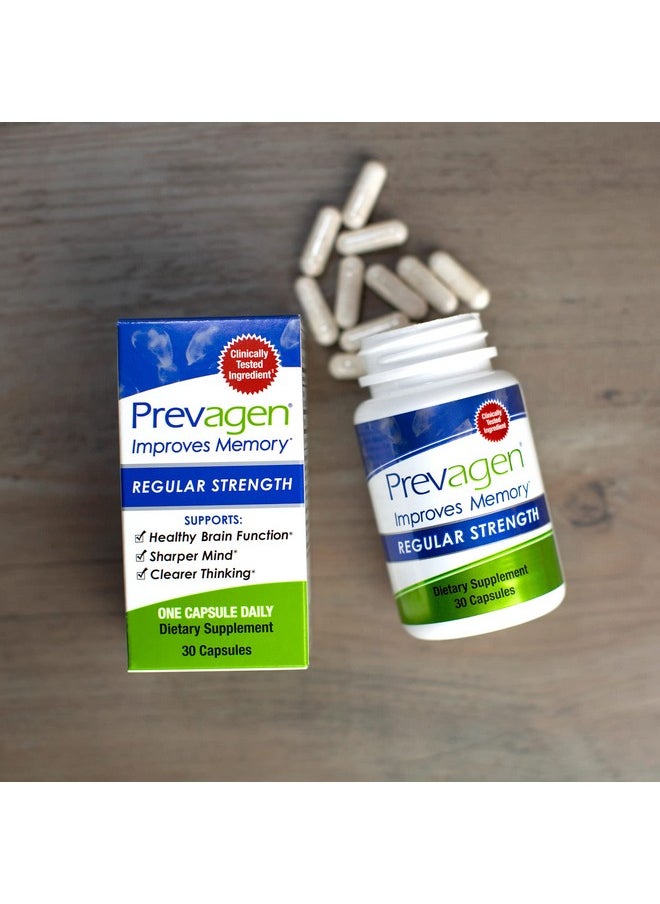 Prevagen - Improves Memory Regular Strength 10Mg 30 Capsules With Apoaequorin & Vitamin D & Prevagen 7Day Pill Minder ; Brain Supplement For Better Brain Health Supports Healthy Brain Function - Image 1